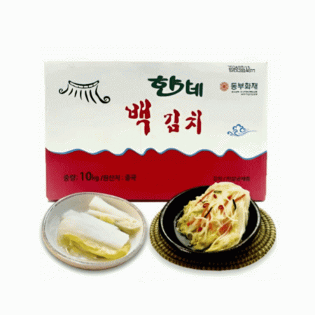 [교차출고] 한가네 백김치 10kg 중국산 맛있는 물김치 포기김치