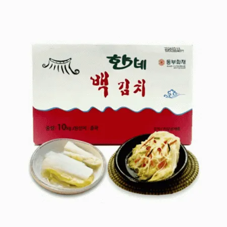 [교차출고] 한가네 백김치 10kg 중국산 맛있는 물김치 포기김치
