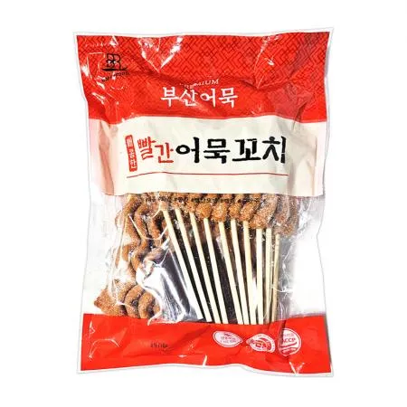 보람 빨간 어묵꼬치 710g (소스포함) 매운 꼬지어묵