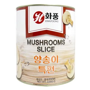 화풍 양송이 편 2.8kg 통조림 캔