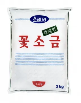 소금나라 꽃소금 3kg (고운,재제염)
