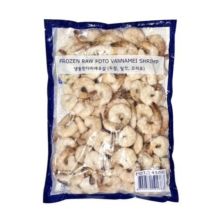 냉동 흰다리 새우살 900g 41/50 칵테일새우 깐 새우 손질 탈각