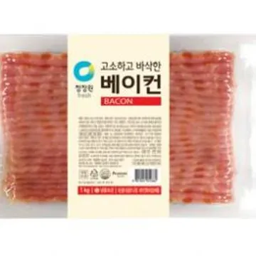 청정원 베이컨 1kg 냉동 전지