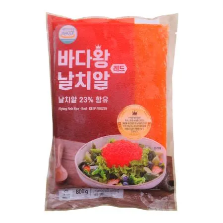 바다왕 날치알 레드 800g