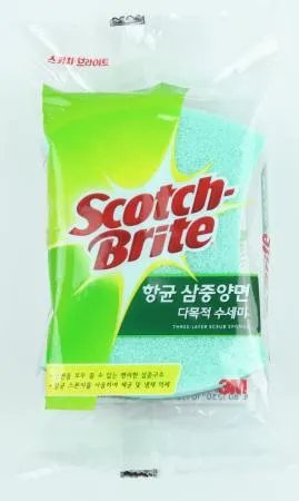 3M 향균 삼중양면 고운 수세미 (1개,초록,개별포장) [오후 2시 주문마감]