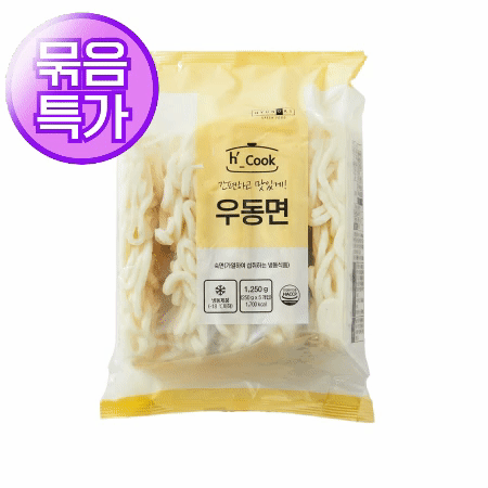 ★묶음 초특가★ H-COOK 우동면 1.25kg(250g*5EA) 냉동