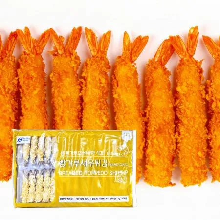 왕새우튀김 360g (12g x 30미) 빵가루 새우튀김 이미지