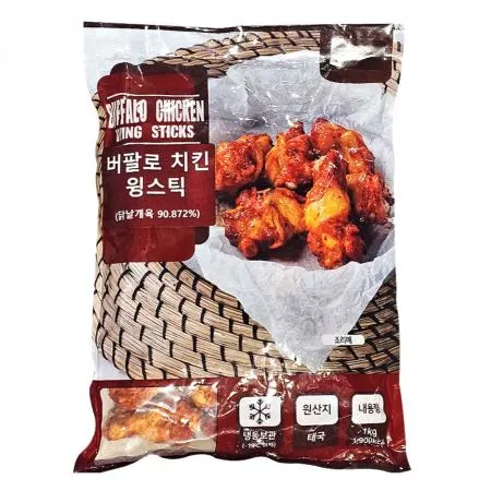 에즈원 버팔로치킨 윙스틱 1kg 태국산 냉동 치킨 봉