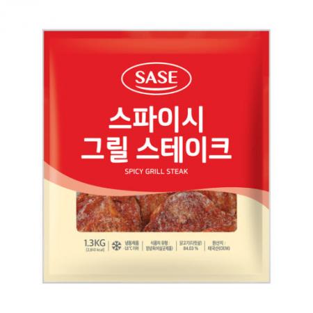 사세 스파이시 그릴 스테이크 1.3kg 냉동 닭다리살 스테이크