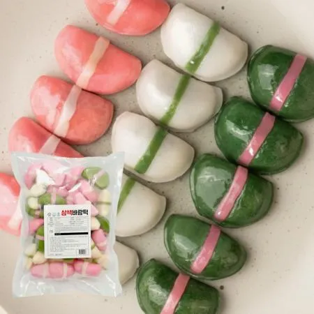 삼색 바람떡 1kg 떡 송편