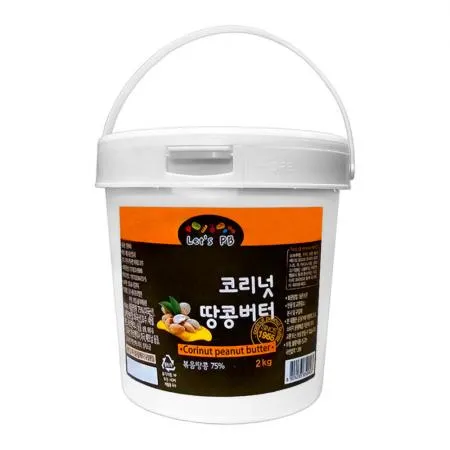 코리넛 땅콩버터 75% 2kg 땅콩잼 땅콩스프레드