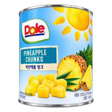 돌 파인애플 청크 3kg 통조림