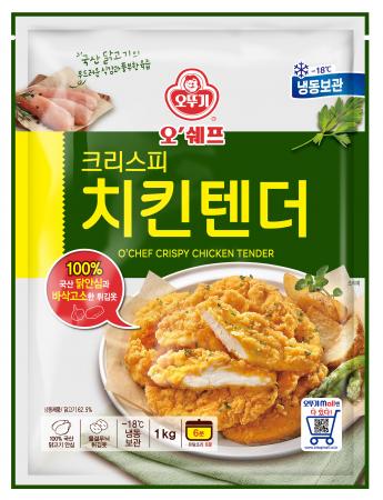 오쉐프 크리스피 치킨텐더 1kg 텐더스틱 이미지
