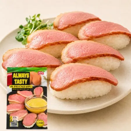 [초밥재료] 오리네타 100g(5gX20미) 오리가슴살 슬라이스