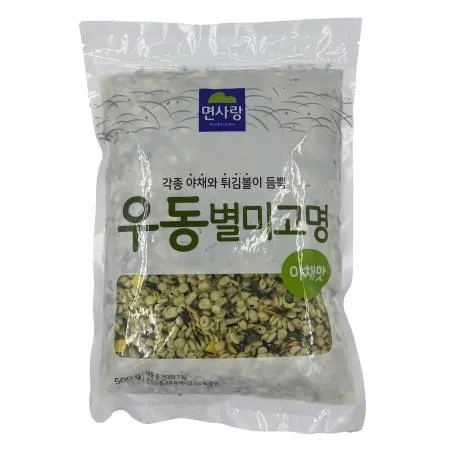 면사랑 야채맛 우동고명 500g 건더기스프