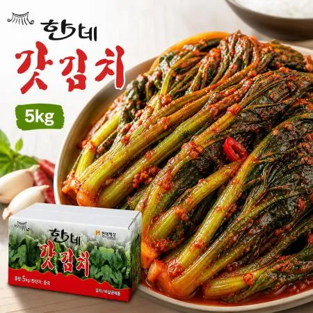 한가네 갓김치 5kg 수입산