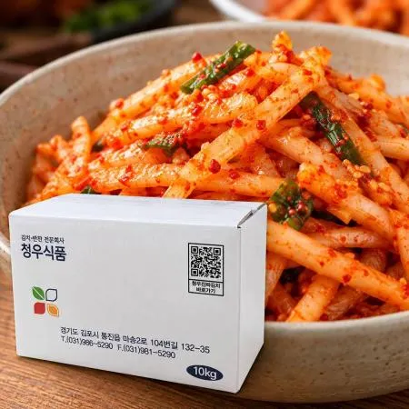 청우식품 무생채 10kg 양념 국내제조