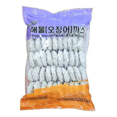 냉동 해물오징어까스 2.5kg 튀김 이미지