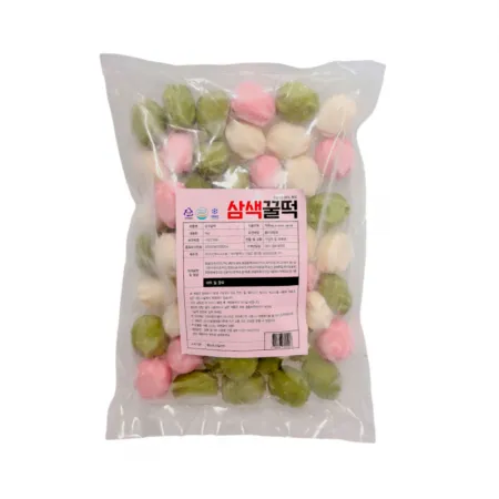 삼색 꿀떡 꿀 송편 1kg 떡 이미지