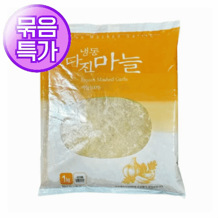 ★묶음 초특가★ [교차출고] 냉동 다진마늘 1kg (간마늘, 간)