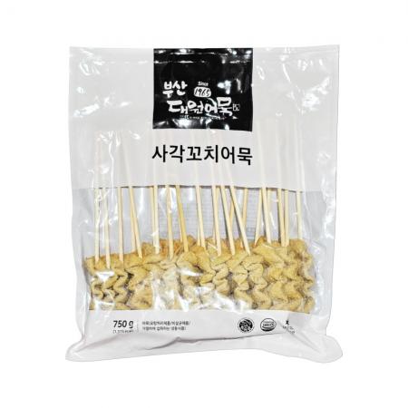 부산대원 사각 꼬치어묵 750g (30g*25개입,냉동) 부산어묵 꼬지어묵 오뎅