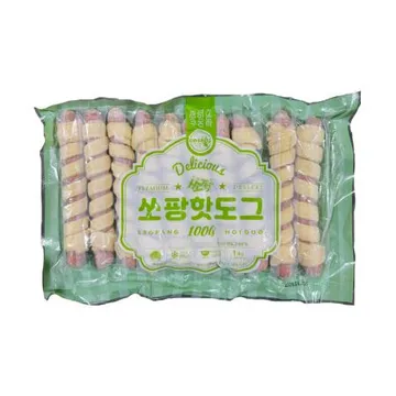 쏘팡 핫도그 (100g*10개입) 냉동 회오리 핫도그