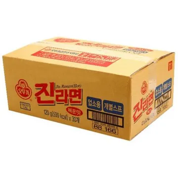 오뚜기 진라면 매운맛 120g 30입 개별스프 업소용 벌크