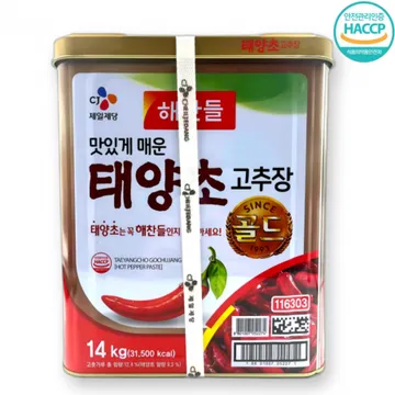 해찬들 태양초 고추장 골드 14kg