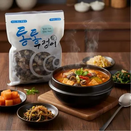 국내산 논우렁살 [우렁 700g내외] 냉동 자숙 손질