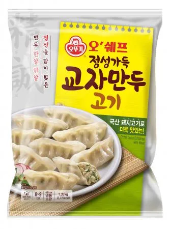 오쉐프 정성가득 교자 만두 1.35kg 담두