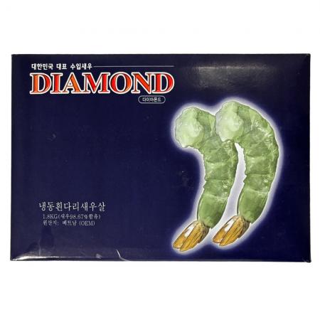 다이아몬드 냉동 칵테일새우 21/25 1.8kg (흰다리새우,탈각새우) 감바스 이미지