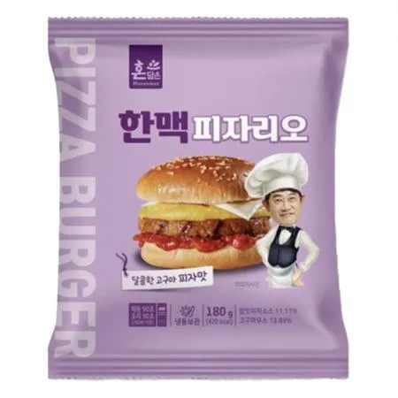 한맥 피자리오 햄버거 180g 이미지