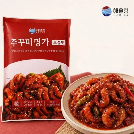주꾸미명가 보통맛 500g 양념 쭈꾸미 