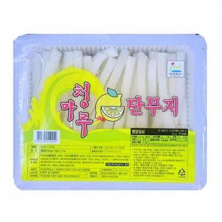 청마루 레몬맛 단무지 2.5kg (13mm,백조미)