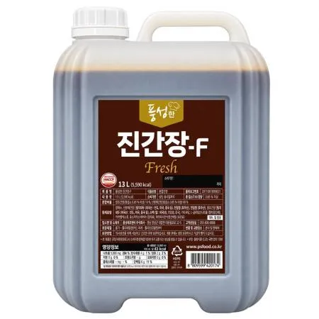 풍성한 진간장F 13L 업소용 감칠맛 단맛 불고기 조림 육류양념용