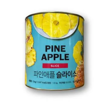 파인애플 슬라이스 3kg 통조림 캔