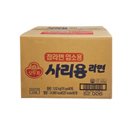 오뚜기 참라면 라면사리 (115g x 48입,벌크) 업소용