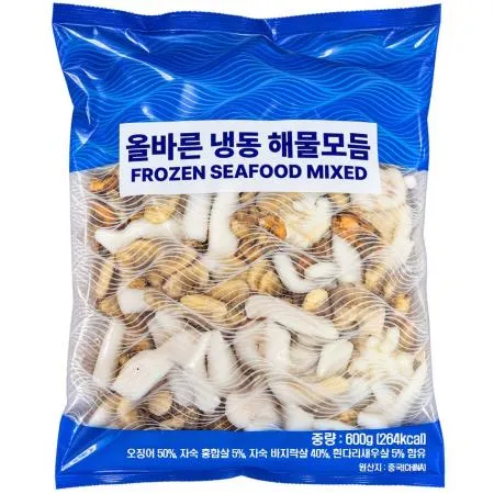 [교차출고] 해물모듬 600g 냉동 중국산