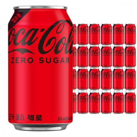 ★4월 첫구매★ 코카콜라 제로콜라 355ml (뚱캔,355ml x 24개입)