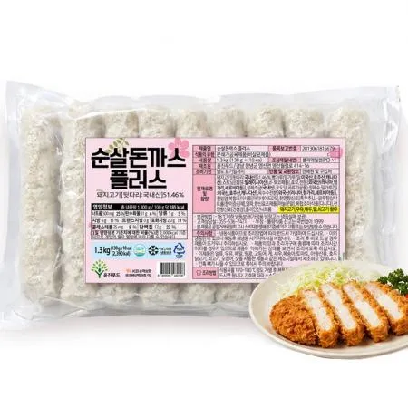 ★초특가★수제 순살돈까스 플러스 1.3kg (130g*10개입) 냉동