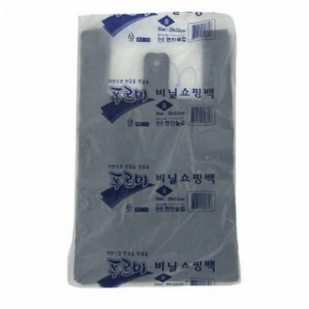 [교차출고] 비닐 봉투 28*33cm (검정,중,70매) 봉지