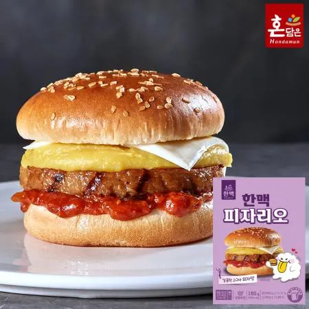 한맥 피자리오 햄버거 180g