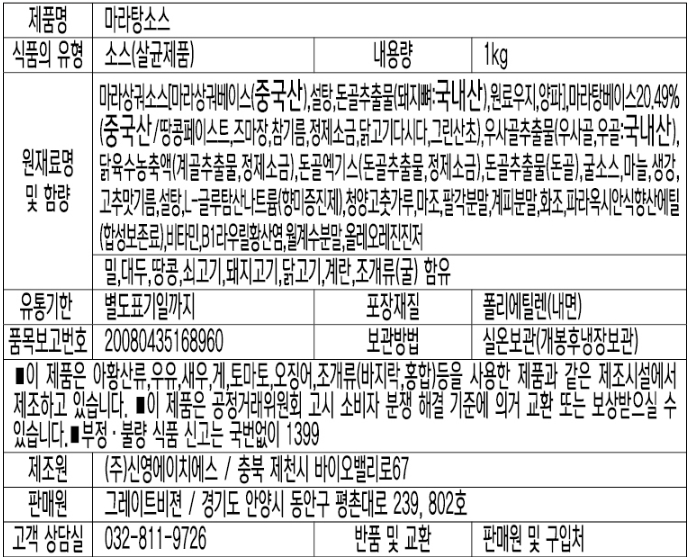 상품정보제공고시