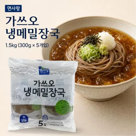 면사랑 가쓰오 냉 메밀장국 1.5kg (300g*5개입)