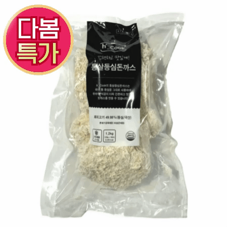 ★초특가★  H-COOK 통살등심돈까스 1.2Kg 120g*10개