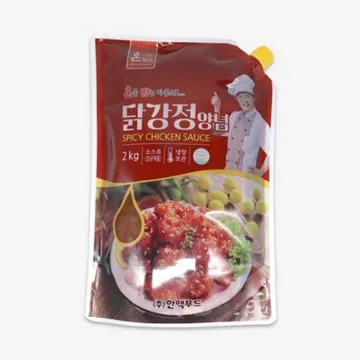 한맥 닭강정 소스 2kg 파우치 스파우트팩