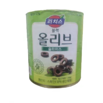 리치스 블랙올리브 슬라이스 3kg 통조림 캔