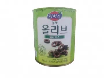 리치스 블랙올리브 슬라이스 3kg 통조림 캔