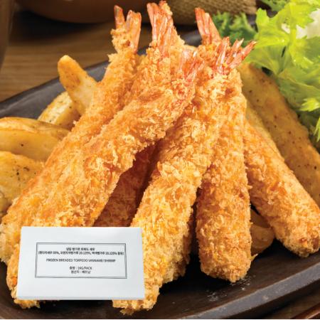 왕새우튀김 1kg (20g*50입) 냉동 빵가루 새우튀김