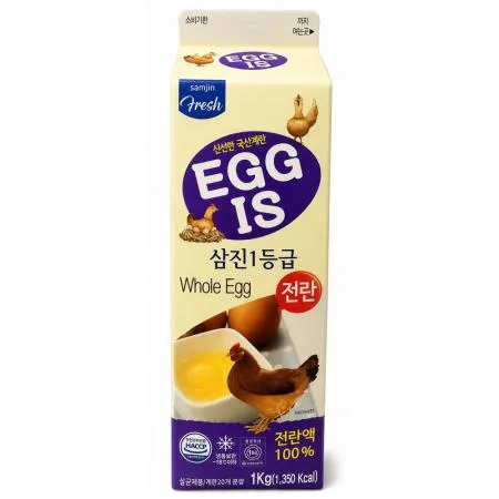 ★초특가★ 삼진1등급 전란액 1kg 냉동 국내산 액상계란 액란 계란부침 에그이즈